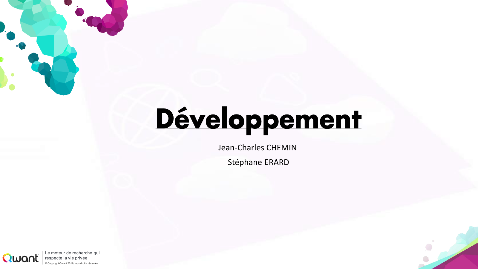 Présentation CDC « Développement » — page 1 sur 21